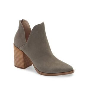 Steve Madden Women's Cedar Bootie Gray Suede Ankle Boots Size 9M